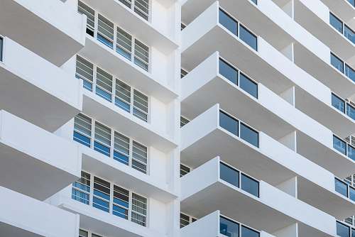 building white concrete building city